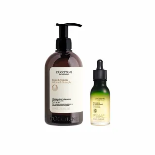 【L’Occitane 歐舒丹】官方直營 草本頭皮強韌組(強韌洗髮乳500ml+頭皮養護精華50ml)