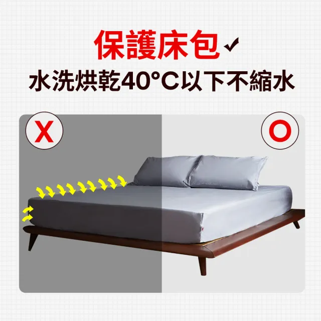 【3M】新一代純棉防蹣床包枕套組-單人(北歐藍/奶油米/清水灰)