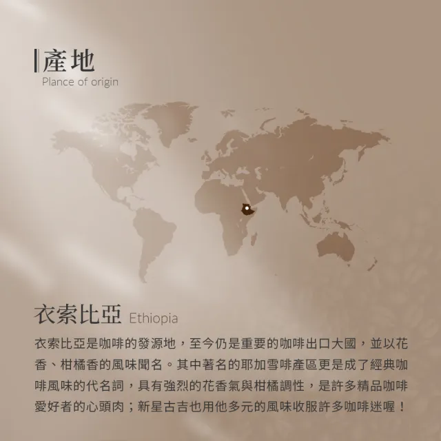 【Buon Caffe 步昂咖啡】接單現烘 精品咖啡豆｜衣索比亞 耶加雪菲 柑橘花蜜 G1 淺焙｜1包入(227g) 父親節