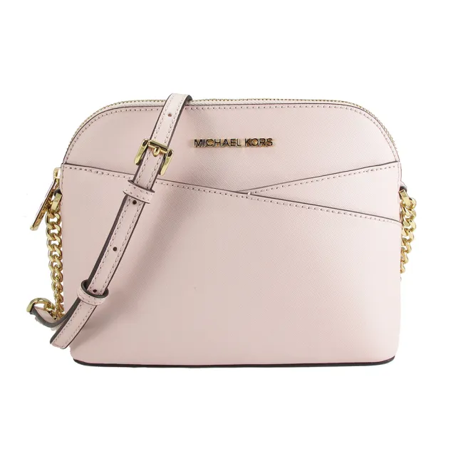 【Michael Kors】福利新品-優雅防刮斜背包(淡粉後右)