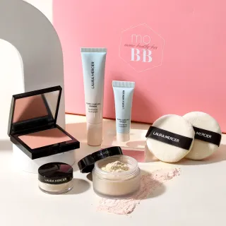 【Beauty Box】momo美妝盒(蘿拉蜜思經典彩妝明星組)蜜粉/腮紅/煥顏凝露
