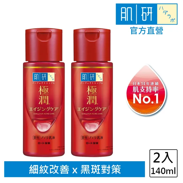 【肌研】官方直營 極潤抗皺緊實高機能乳液(140ml / 2入)