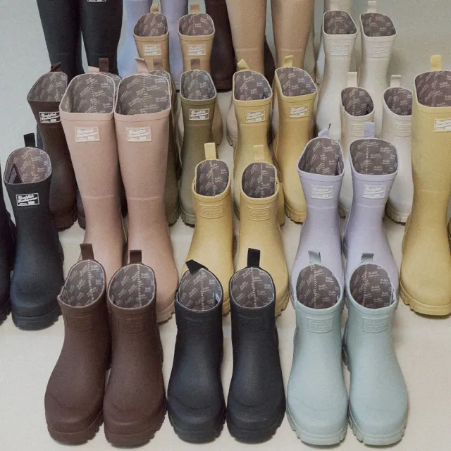 Rockfish Weatherwear】FLATFORM RAIN BOOTS MIDDLE 多色厚底中筒雨靴