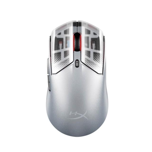 【HyperX】Pulsefire Haste 2 S Wireless輕量無線電競滑鼠 - 星艦銀(9B002AA)