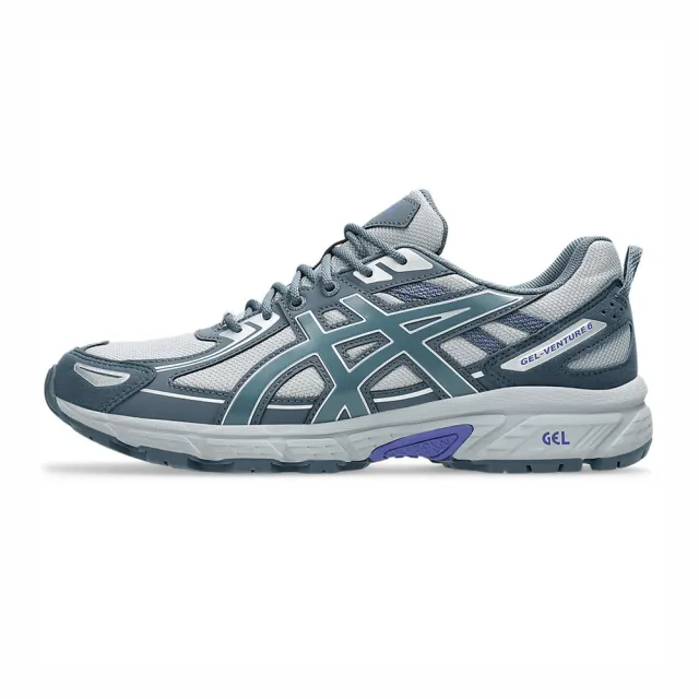 【asics 亞瑟士】Gel-venture 6 男女 運動休閒鞋 舒適 灰 藍綠(1203A438-029)