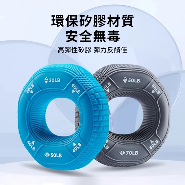 【QMVF】防滑矽膠握力圈 肌耐力訓練 三力度握力圈 握力器 握力環 練臂肌訓練 復健握力球 手指康復訓練器