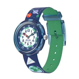 【Flik Flak】兒童手錶 SCHOOL STUFF 兒童禮物/靜音無秒針/安全防水/瑞士製造 FBNP245(31.85mm)