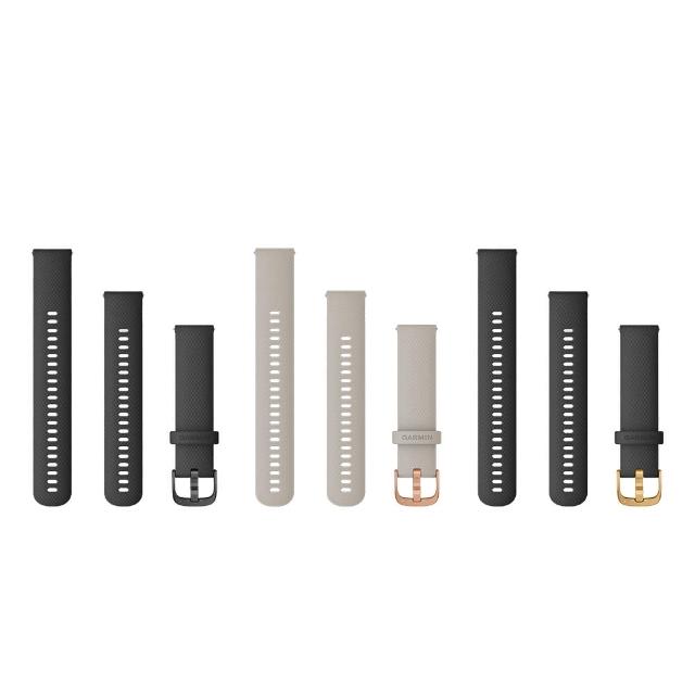 Garmin QUICK RELEASE 20mm 快速釋放錶帶,專為 Garmin 智慧手錶設計的多色組合配件。輕鬆更換,提升個人風格,材質舒適耐用。品牌 GARMIN 原廠配件,適合日常使用。保固僅限新品瑕疵,規格以實際出貨為準。如有疑問,請參考注意事項。 Garmin QUICK RELEASE 20 mm