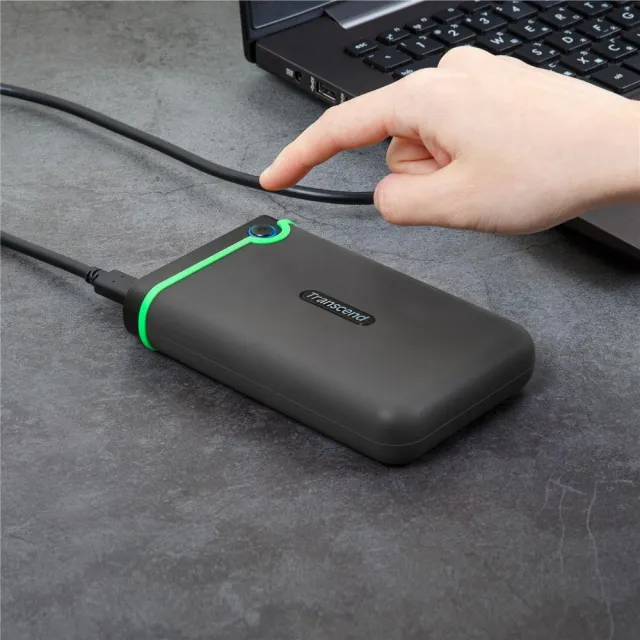【Transcend 創見】StoreJet 25M3C 4TB 軍規防震 Type C 2.5吋行動硬碟(TS4TSJ25M3C 新舊包裝隨機出貨)