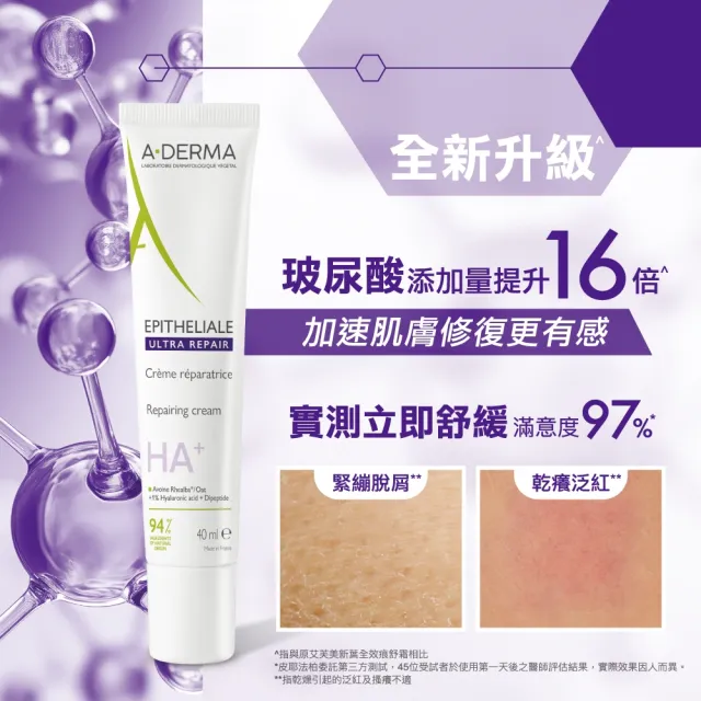 【A-DERMA 艾芙美】官方直營 新葉全效痕舒霜HA+40ml(活化舒痕 皮膚科兒科醫師聯合推薦)