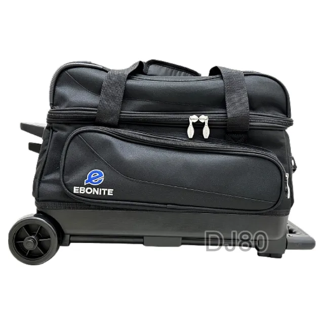 【DJ80 嚴選】美國Ebonite Transport II SERIES TWO BALL拉桿式高級保齡雙球袋(7色任選 代理商公司貨)