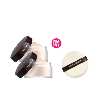 【LAURA MERCIER 蘿拉蜜思】煥顏透明蜜粉29g囤貨組(共2入 冠軍蜜粉 定妝散粉)