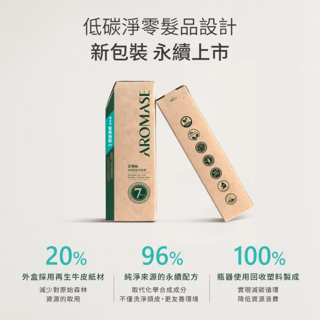 【Aromase 艾瑪絲】森系列 草本植萃洗髮精400ml x3入(多款任選/茶樹沁涼/控油/去屑/蓬鬆/專業頭皮洗髮精)