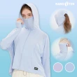 【Hang Ten】男女裝-涼感冰絲高彈遮陽防曬外套抗UV連帽口罩外套(多款選)