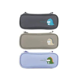 【珠友】單層上翻筆袋-小喵龍(鉛筆盒/文具袋/拉鏈袋/小物收納袋/文具收納包/學生文具/布質筆袋)