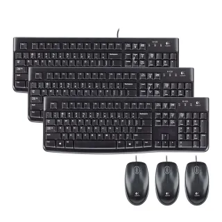Logitech 羅技 MK120 有線鍵鼠組(三入組)