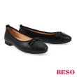 【A.S.O 阿瘦集團】BESO LADY GO系列-法式拼接氣質蝴蝶結娃娃鞋(女鞋_2色任選_網路限定)