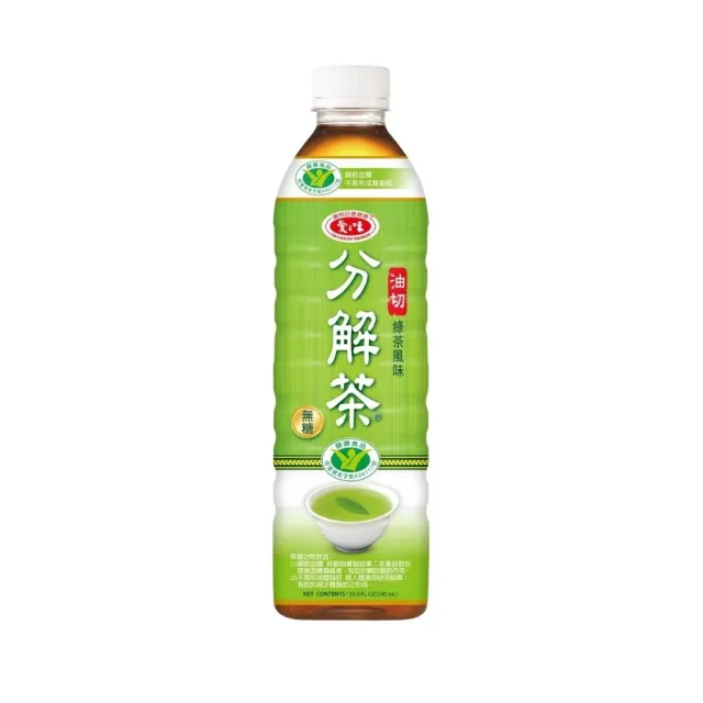 【愛之味】健康油切分解茶590mlx24入/箱(山苦瓜/綠茶風味 2款任選)