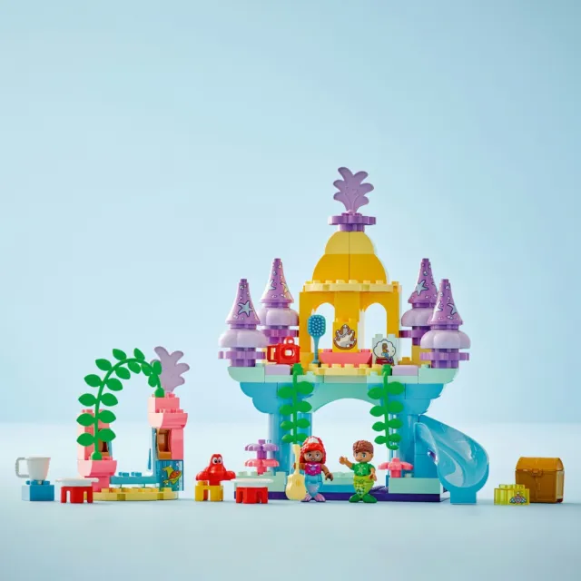 【LEGO 樂高】得寶系列 10435 愛麗兒的神奇海底宮殿(Ariel’s Magical Underwater Palace 學齡前玩具 禮物)