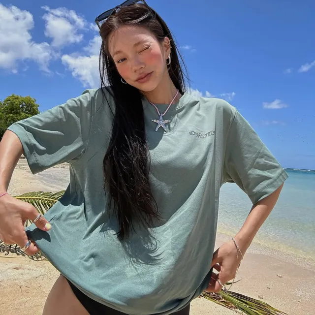 【Discovery Expedition】印花短袖上衣(DXSW74053-MTL)