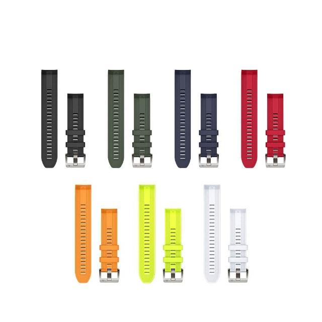  Garmin MARQ QuickFit 黑色錶帶是專為 GARMIN MARQ 系列智慧手錶設計的快速更換配件，提供舒適耐用的黑色系外觀，提升您的運動風格。作為高品質錶帶配件，易於安裝與替換，適合日常使用與戶外活動。顏色為黑色系，無保固服務。以上資料與圖片僅供參考！規格及隨機標準配備以實際出貨為主，如有錯誤或不符者，將不再另行補寄或更換，謝謝！ 