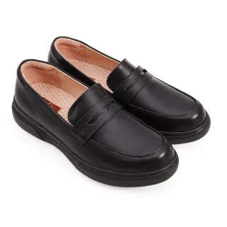 【A.S.O 阿瘦集團】A.S.O 健步舒壓系列-直套通勤休閒鞋(女鞋_黑色)