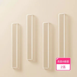 【晴安居】隱形自黏防撞條 透明緩衝消音墊 抽屜衣櫃馬桶蓋防撞貼(長款2張)