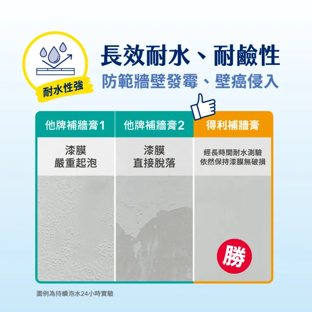 【得利】Dulux官方旗艦店★A888 防霉抗菌補牆膏（3入組裝）(修補 油漆 裂縫)