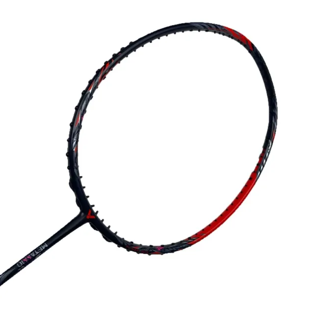 【VICTOR 勝利體育】黑龍牙TK-RYUGA METALLIC4U羽球拍黑X紅色(A1TKRYUGAM)