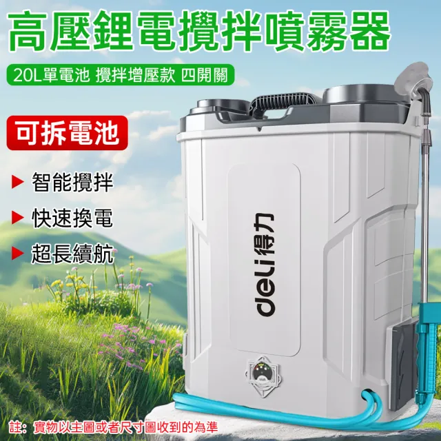 【巧可】20L大容量噴霧器 20A☆電可拆卸款噴灑機 攪拌增壓款噴壺 四開關打藥機