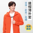 【oillio 歐洲貴族】男女裝 休閒連帽薄外套 防風防曬外套 超柔防皺 輕盈親膚(5色 法國品牌)