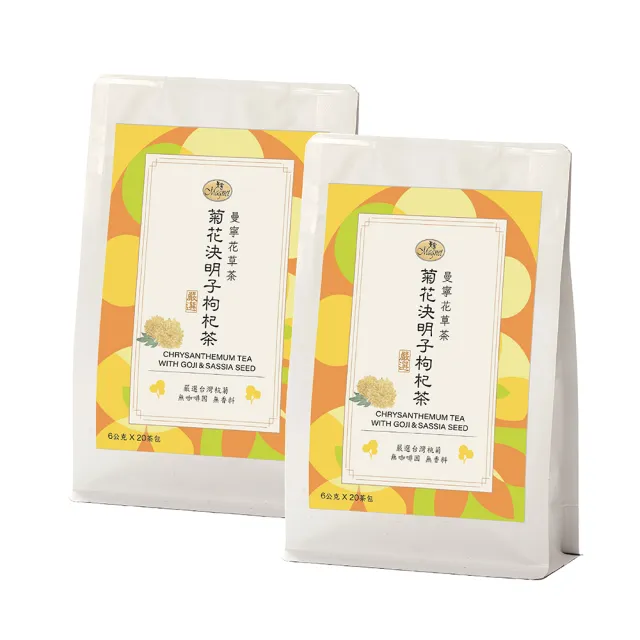 【曼寧】養生茶x 4袋 2袋任選(台灣菊花決明子枸杞/紫錐菊防護茶/有機兒茶素綠茶)
