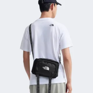【The North Face 官方旗艦】北面男女款黑色舒適背負大容量休閒單肩包｜8AMV4HF(斜背包)