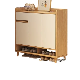 【億家達旗艦店】復合板材 90*32*100cm(鞋櫃 鞋架 實木鞋櫃 儲物櫃 置物架 收納櫃 玄關櫃 預購12天)