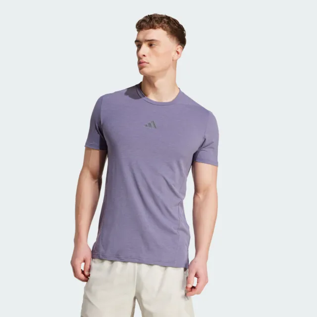 【adidas 愛迪達】D4t Tee 男 T恤 運動上衣 休閒短袖 吸濕排汗 紫 亞版(JX3289)