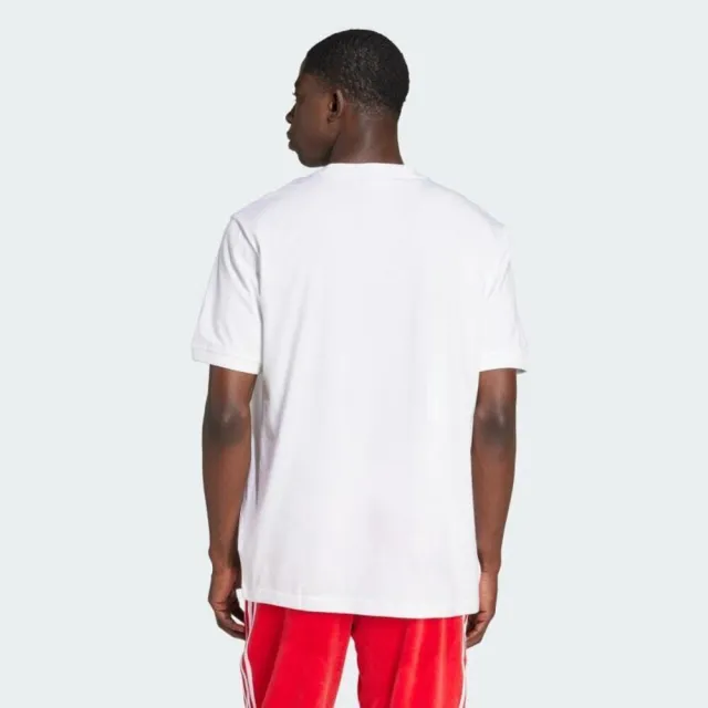 【adidas 愛迪達】Oversize Tee 男 T恤 運動上衣 休閒短袖 白 亞版(JX1515)