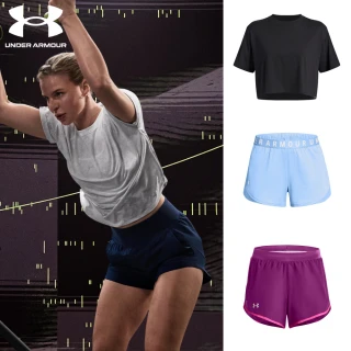【UNDER ARMOUR】UA 女 運動短T/短褲 吸濕排汗 快乾 短版(多款任選)