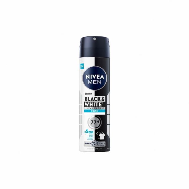 【NIVEA 妮維雅】男士 止汗爽身噴霧  無印乾爽-清新海洋(獨特無印乾爽止汗效果)
