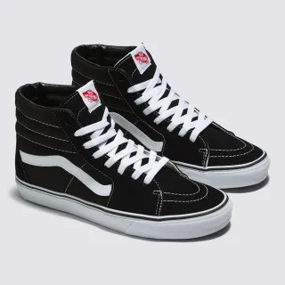 【VANS 官方旗艦】Sk8-Hi 黑白色滑板鞋/休閒鞋/帆布