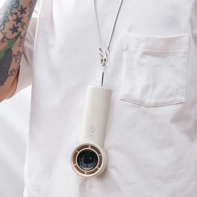 【POIEMA】Air 手持小電風扇(100檔風速/可做行動電源充電用/USB/高續航/頸掛手持/SMX796Z)