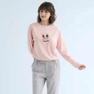 【PINK NEW GIRL】可愛繡圖長袖上衣 X2318LC
