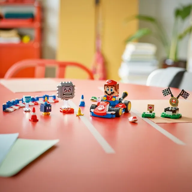 【LEGO 樂高】超級瑪利歐系列 72043 瑪利歐賽車-樂高瑪利歐與標準車(任天堂 MarioKart 玩具 積木)