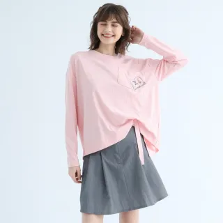 【PINK NEW GIRL】前後倒V造型長袖上衣 X2304MD