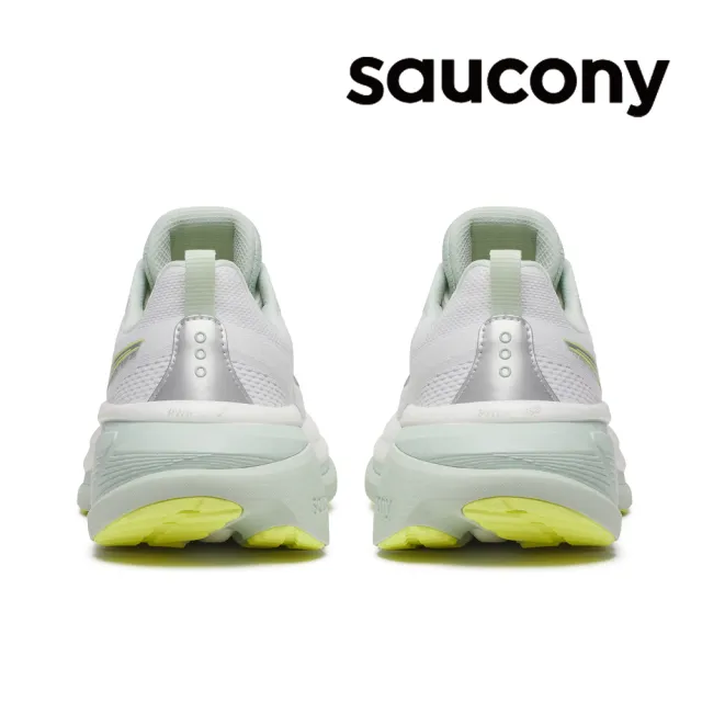 【SAUCONY 索康尼】女鞋 HURRICANE 25 穩定保護跑鞋 霧綠色 運動鞋 慢跑鞋(SA11026-241)