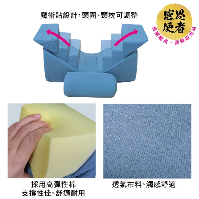 【感恩使者】頭部定位枕 防側偏頭枕 1個入 ZHCN2512(頭頸固定枕 支撐枕 病床 高背輪椅適用)