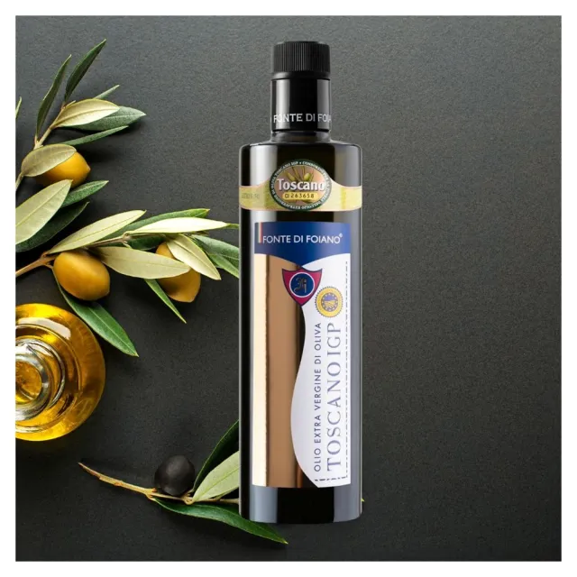梵迪福雅諾 Fonte Di Foiano Toscano 特級初榨橄欖油 500ml(手工採摘橄欖鮮果 純物理方式冷萃提煉)雙11