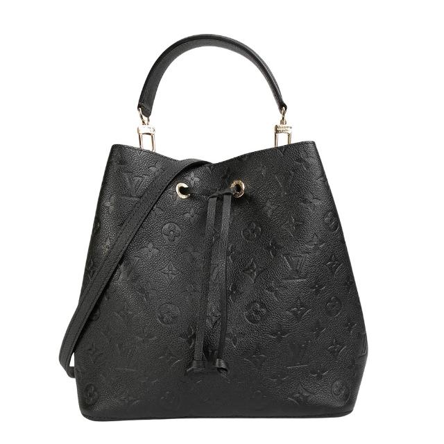 LV LOUIS VUITTON路易威登 M45256 NeoNoe MM 皮革壓花水桶包