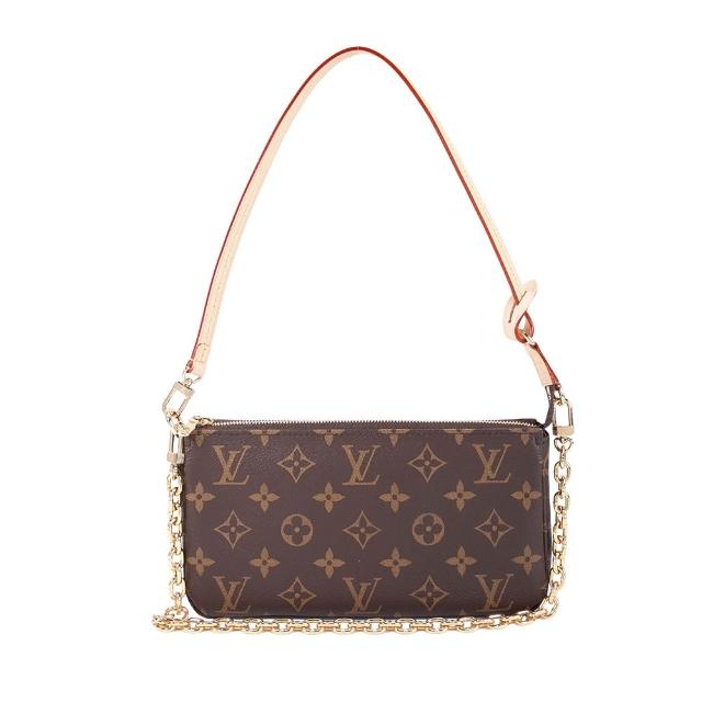 LV LOUIS VUITTON 路易威登 M82766 帆布字花手提肩揹包，採用高質感帆布製成，咖啡色系設計展現經典法式風格。內設3個內袋與2個夾層，提供充足收納空間。附原廠防塵套與包裝盒，背帶與提把雙用設計，適合女性日常出勤與輕便攜帶。
