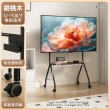 【慢慢家居】專人組裝-32-75吋通用款-高耐重高度可調移動電視架(落地電視支架 看板架 移動式電視直立)