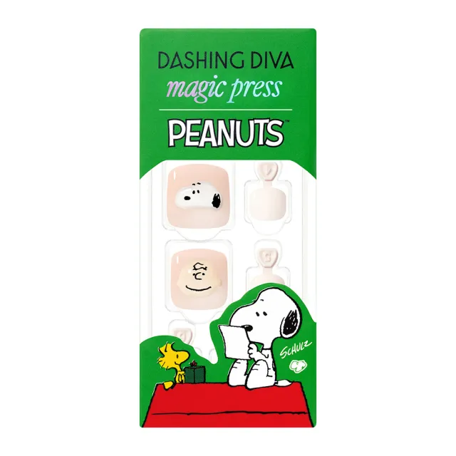 即期品【DASHING DIVA】MAGICPRESS足部頂級璀燦美甲片_果凍史努比(snoopy 夏季聯名款)